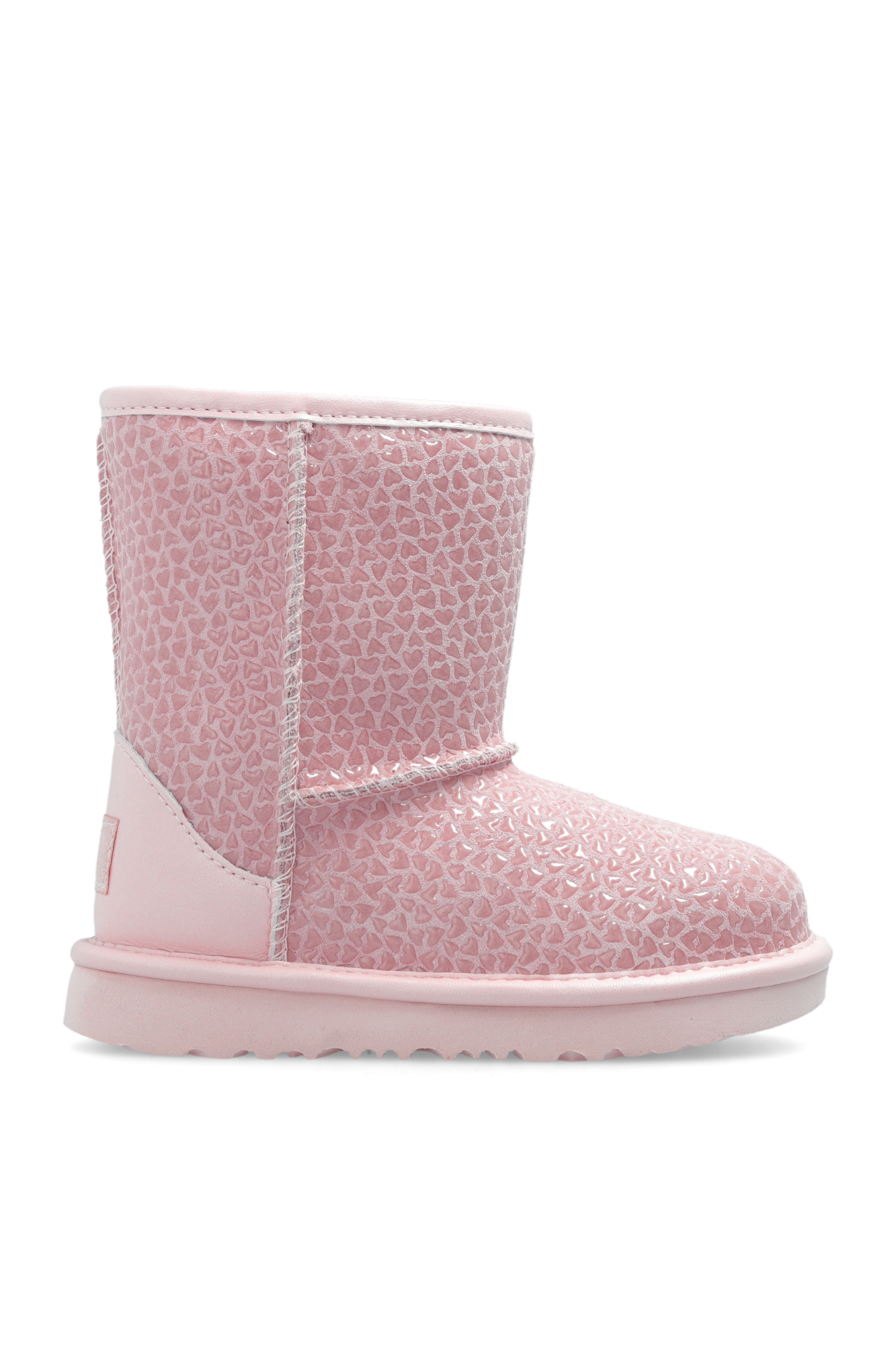 Pink and white on sale uggs